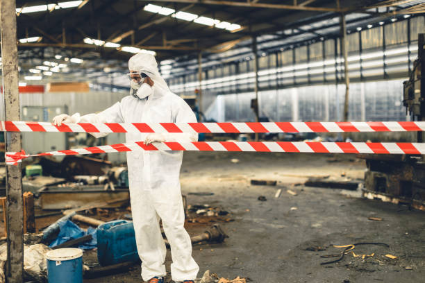 Professional Drug Lab Cleanup technician working in Oceanside, NY